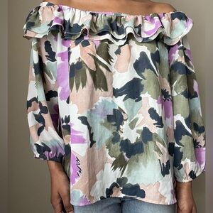 J. Crew floral blouse